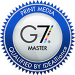 G7 Master logo print media